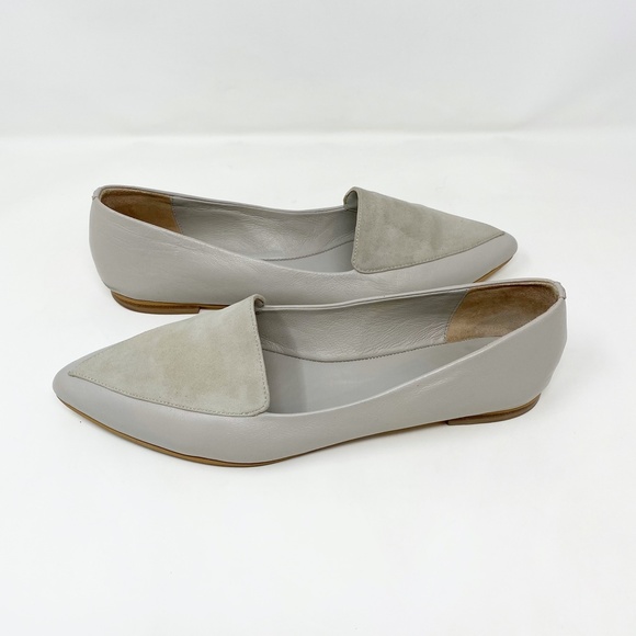 Jigsaw London Camille Pointed Toe Suede Flats 10 - Picture 4 of 8